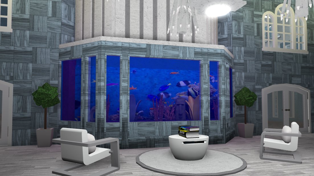 Raybumpkin on Twitter: "My new fish tank in the lobby of my hotel in