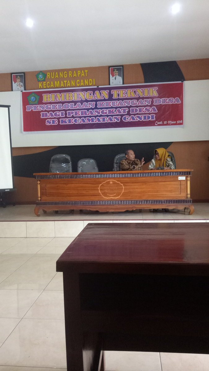 RullyDianing's tweet photo. bimbingan teknik pengelolaan keuangan desa bagi perangkat desa se kecamatan candi #tppideltasidoarjo #jawatimur 
@jokowi @EkoSandjojo @taufikmadjid71 @SandjojoCenter @kemendes @P3MDSidoarjoKab @ https://t.co/qAJ2UvZSO4