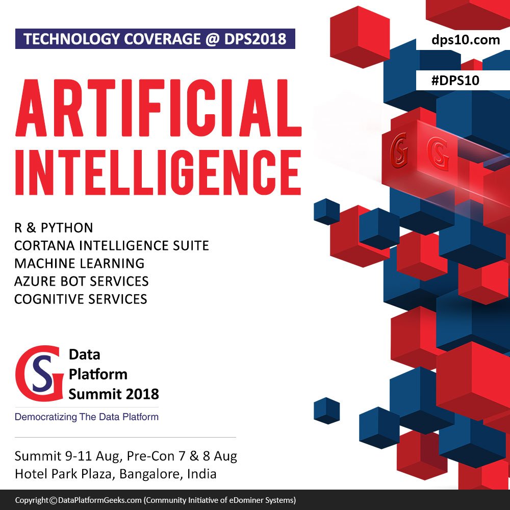 SQLMaestros's tweet image. Everything on #AI - #ML, Cognitive Services, #AzureBotServices, #R, #Python &amp;amp; more. Demo-based sessions. Connect with Microsoft (Redmond) &amp;amp; other Global AI experts.  dps10.com. Share/RT. #DPS10 #AI #DataScience #BigData #Cloud #sql #sqlserver #azure #machinelearning