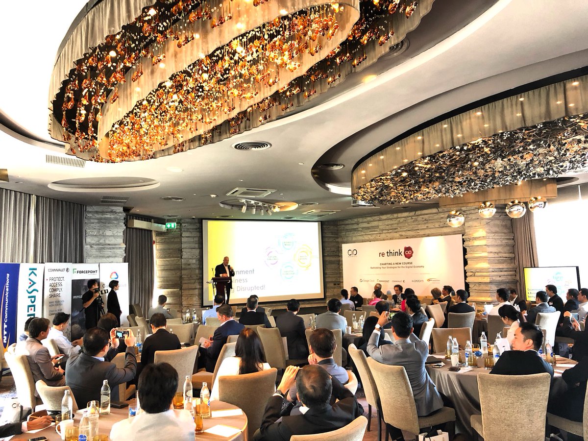 #rethinkCIO kicks off in Bangkok, Clay Miller sets the context of digital disruption and navigating the VUCA world thay organisations navigate today.