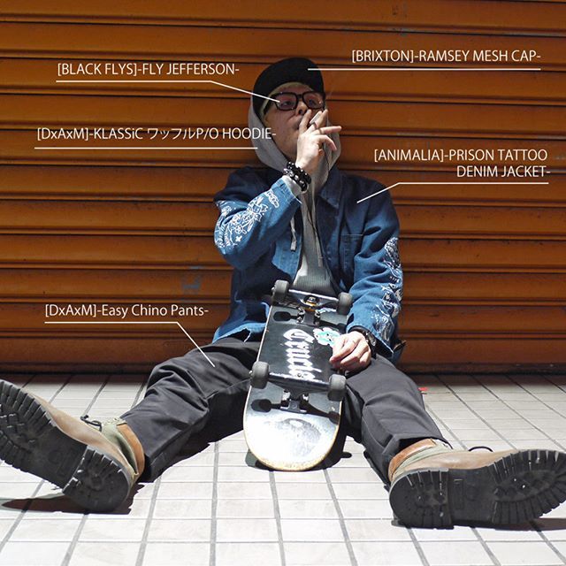 Crucial大須 Dxaxm Animalia Blackflys Brixton ファッション コーデ メンズコーデ 春コーデ デニムジャケット ワッフルパーカー チノパン メガネ男子 メッシュキャップ Outfit Ootd Model Style Photoshoot Crucialshop 大須 地下一階 Crucial大須 Dxaxm Animalia Blackflys Brixton ファッション コーデ メンズコーデ 春コーデ デニムジャケット ワッフルパーカー チノパン メガネ男子 メッシュキャップ Outfit Ootd Model Style Photoshoot Crucialshop 大須 地下一階