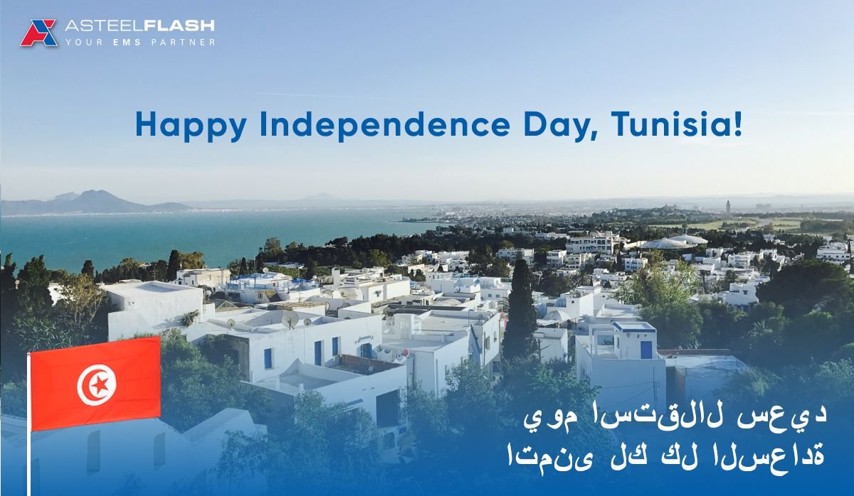 asteelflash's tweet photo. Today, we would like to wish our Tunisian friends and coworkers, a Happy Independence Day! اتمنى لك كل السعادة
#IndependenceDay #Tunisia #تونس #LaSoukra #Asteelflash https://t.co/1mRwNZgztM
