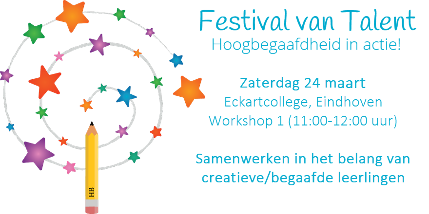 Kom ook naar <a href="/FestivalvTalent/">Festival van Talent</a> - Workshop met <a href="/a_kaput/">Albert Kaput</a> i.s.m. Welzien: Hoe kunnen we meer betekenen voor de creatieve denkers die tijdelijk uitvallen in reguliere settings? #begaafdheid bit.ly/2FPxkYf