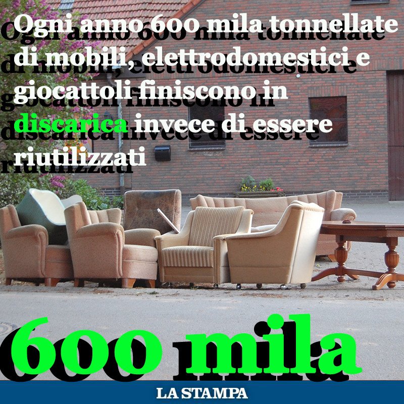 tuttogreenLST's tweet photo. Circa 60 milioni di euro l’anno vengono spesi per lo smaltimento di questi rifiuti, senza considerare il valore potenziale degli oggetti di seconda mano > https://t.co/wPgO3sXMy2 https://t.co/BeN3Lk0AUe