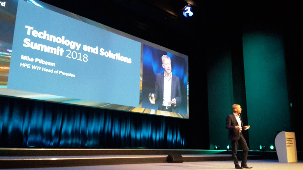pmhunter1969's tweet photo. Mike Pilbeam kicking off #HPETSS in Den Hague with over 2,000 attendees. Great to be here talking about opportunities and way forward to our valued partners - and #HPE people. https://t.co/aslTh8LniT