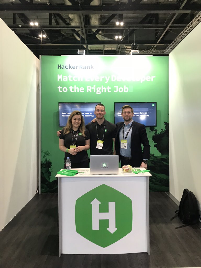 hackerrank's tweet photo. #Unleash | Say hello to booth #312!  #techrecruiting https://t.co/9SqM2aVRT2