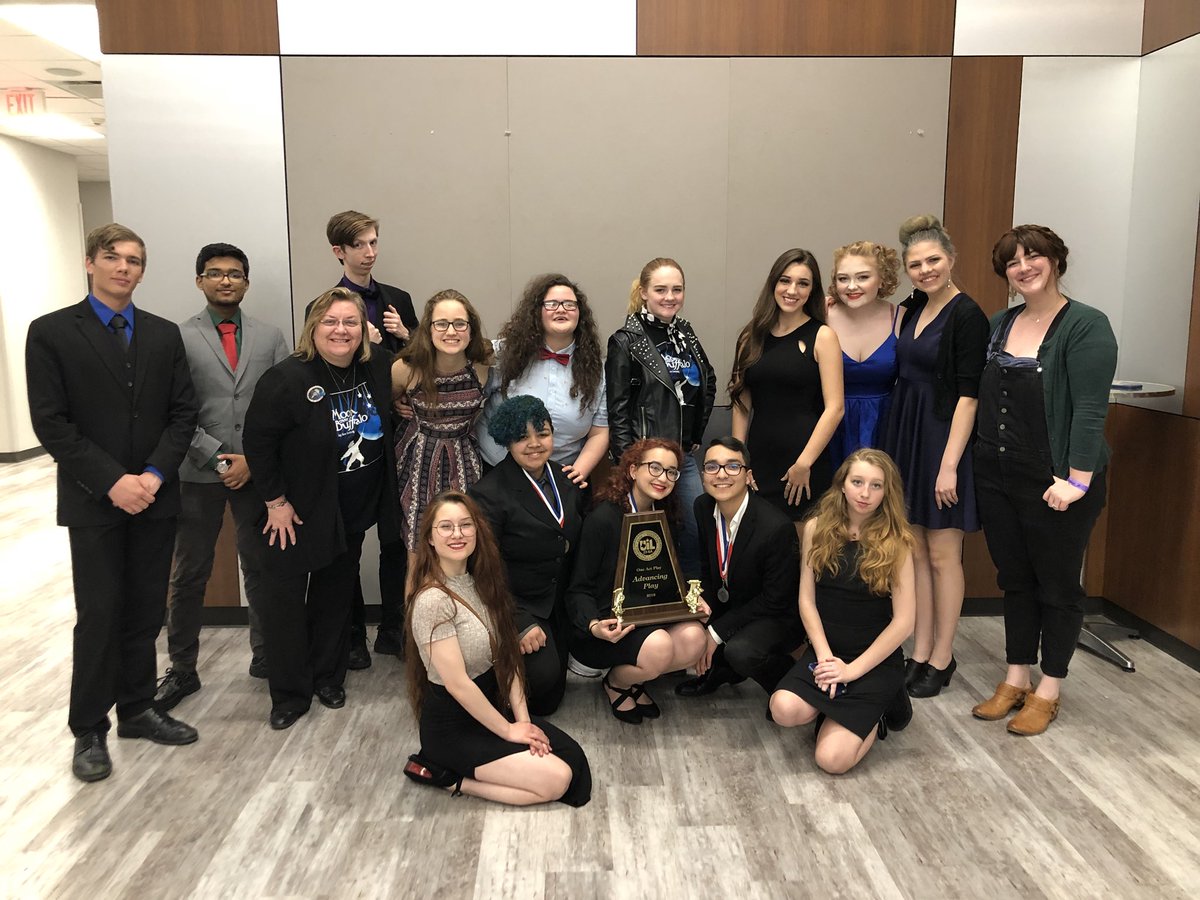 BwoodR's tweet photo. Congratulations to our OAP cast for advancing! And thank you to our amazing directors!! 
P.S. Wish our Prose and Poetry people luck tomorrow at district! https://t.co/lQHh60MYMi