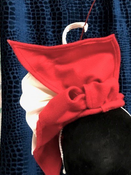 ClassyHatter's tweet photo. looks good from the front as well as the back This made up in felt but presently making it up in silk abaca https://t.co/27hgCneUJo
