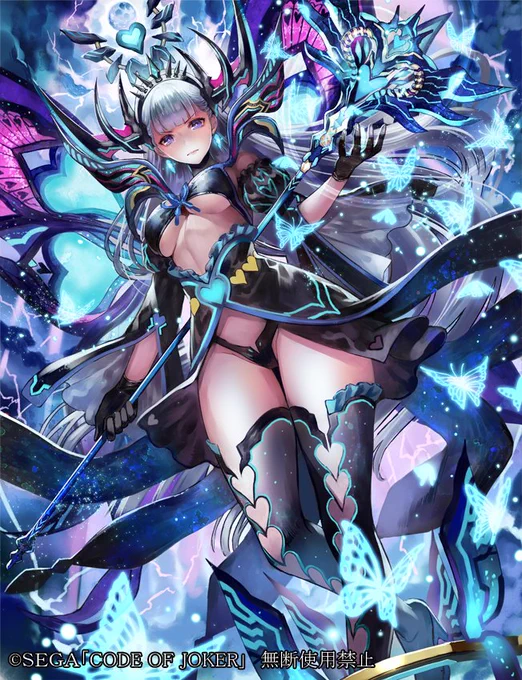 『CODE OF JOKER』にて「暗黒神姫ニュクス」と「怪盗少女スチールなっくる」を描かせて頂いてます!本日リリースです! 