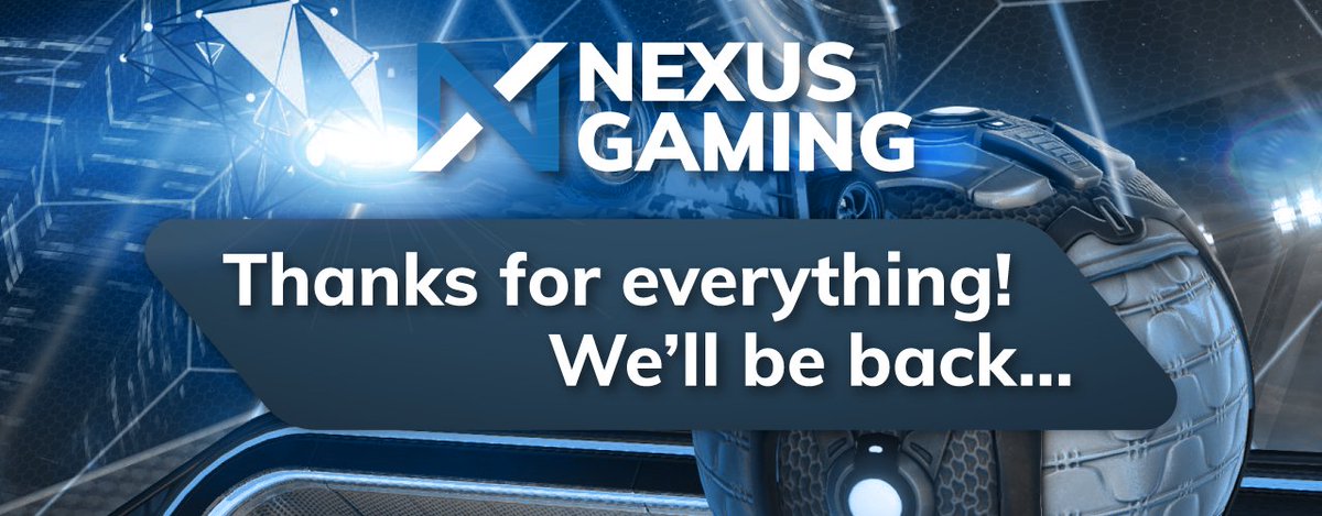 NexusGamingRL's tweet photo. Nexus Gaming on hiatus.

Read here: https://t.co/oNh0Plujda https://t.co/pPstNOETt1