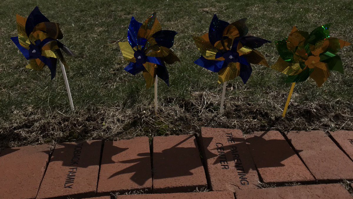 CASTMOBILIZER's tweet photo. Minding Your Mind & CAST planted 100 pinwheels. 75 are blue/gold, our school colors, and 25 are green to show that 1 in 4 teens will deal with a mental health condition. We all support each other and come together. #2018TeenHealth #2InspirePA #InspirationGrows https://t.co/pLAts2XCUc