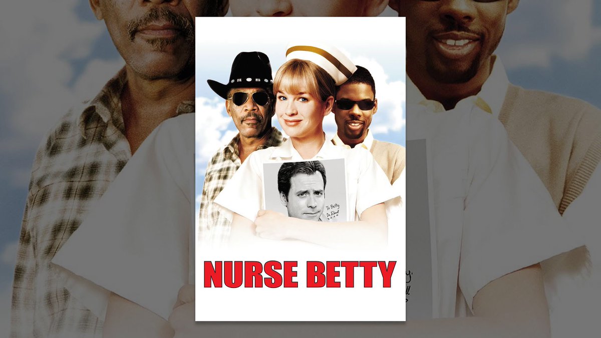 SceneStealrEric's tweet photo. #underseen You ain’t seen nothing till you’ve seen @chrisrock scalp @aaroneckhart &amp;  Morgan Freeman fall in love w/ Renée Zellweger in the bizarro #NurseBetty @larryvillelife https://t.co/OMjUKj47fX
