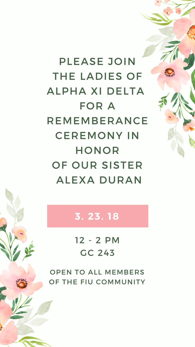 Please join us as we honor our sister Alexa Duran this Friday 💙 #RolexForever