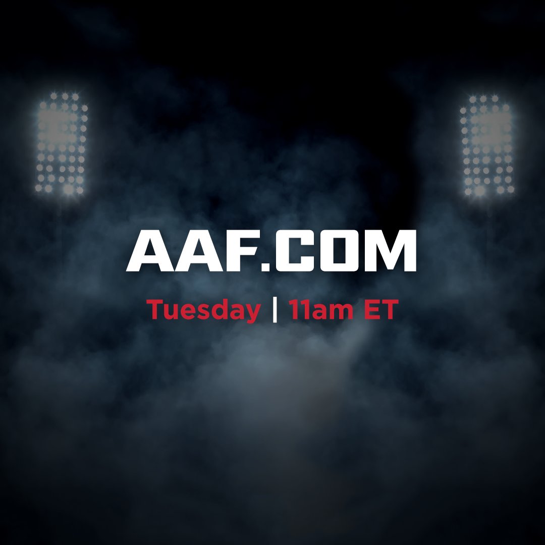 tomorrow 11am ET on AAF.com I’m very curious about this big announcement... https://t.co/a63xKB5vYJ