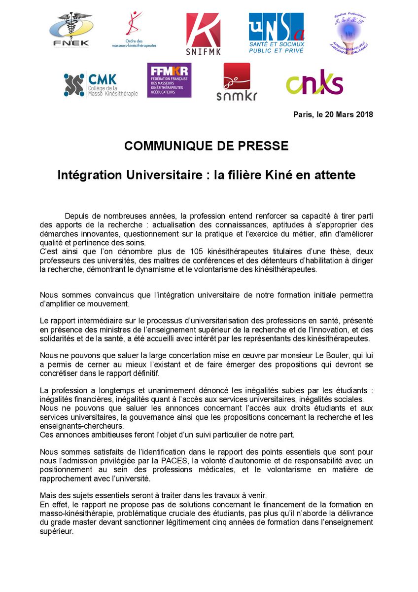 La_FNEK's tweet photo. CdP #IntegrationUniversitaire
Ds sujets primordiaux à traiter impérativement lrs ds travaux à venir! #GradeMaster #FraisDeScolarité
Ls annonces du gouv doivent ê désormais à la hauteur de l'ambit° d'améliorat° du système de santé! #RapportDéfinitif @agnesbuzyn @VidalFrederique https://t.co/2iYjeg9Qif