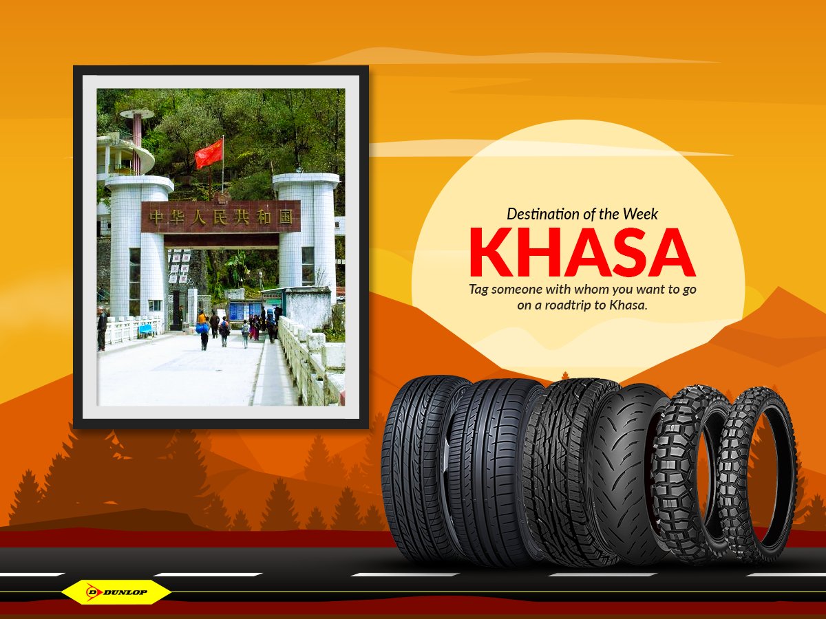DunlopNepal's tweet image. #DestinationOfTheWeek
#Khasa

Dunlop Tyres (Made in Japan/Indonesia/Thailand)
For Tyre details and price please call 014262302, 014261340. 
#DunlopNepal