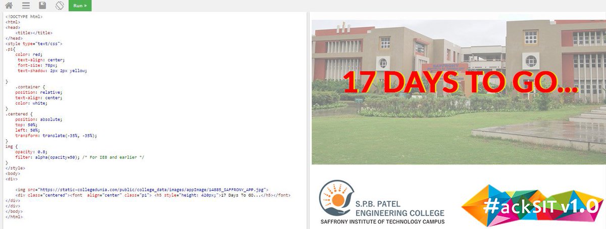 sithack's tweet photo. 17 Days to go for the biggest Hackathon of Mehsana! https://t.co/2sT3ApKLYD