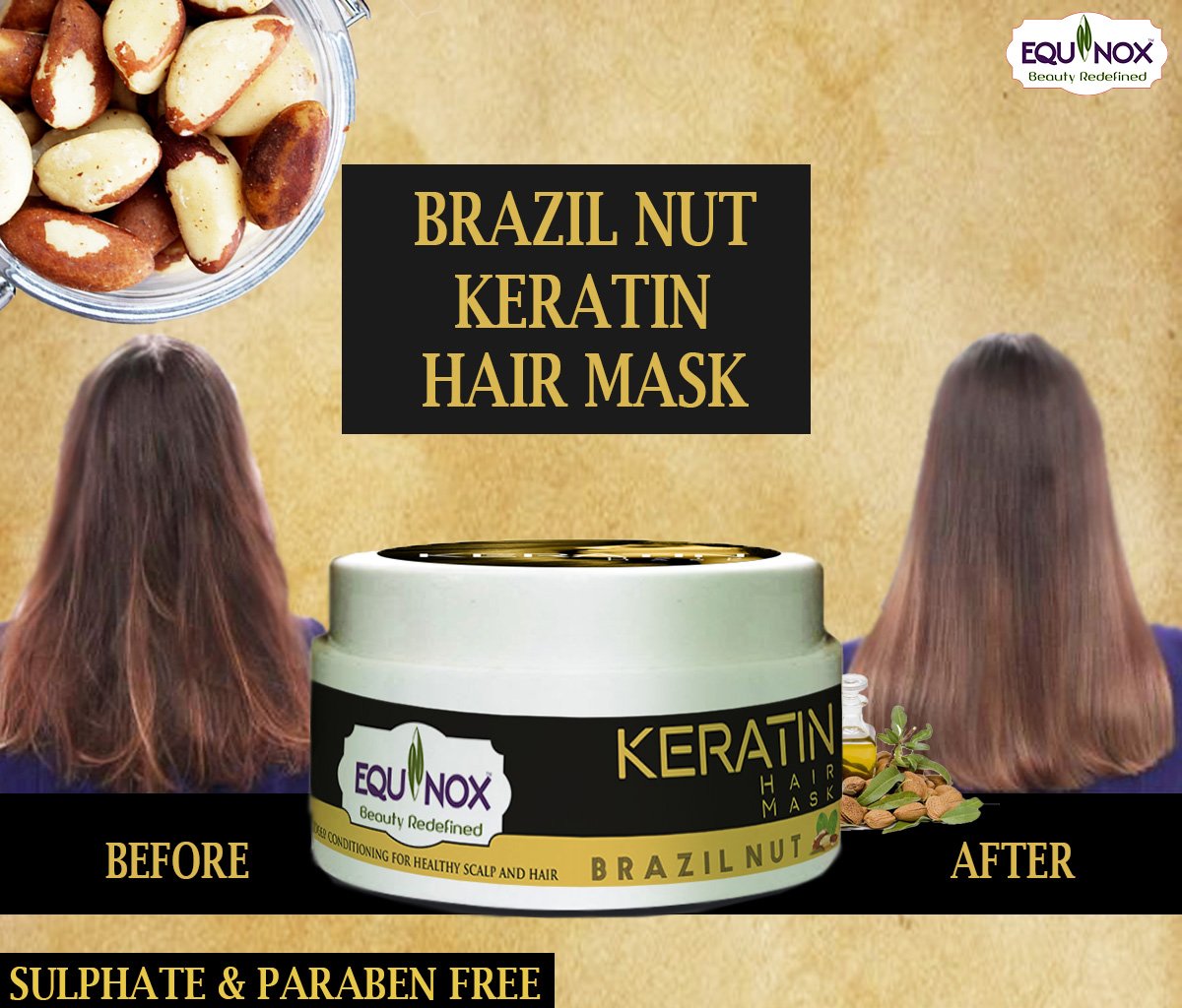 This is how 'Keratin Brazil Nut Hair Mask' works on your hair😍
#equinox #keratinhairmask #haircare #hairproducts #personalcareproducts