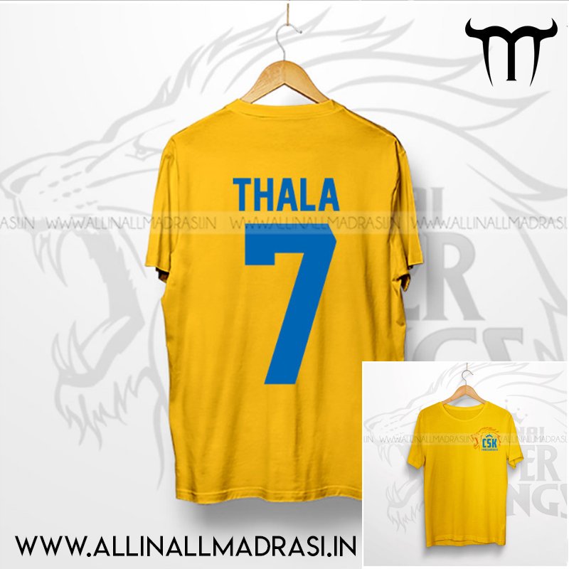 dhoni thala t shirt