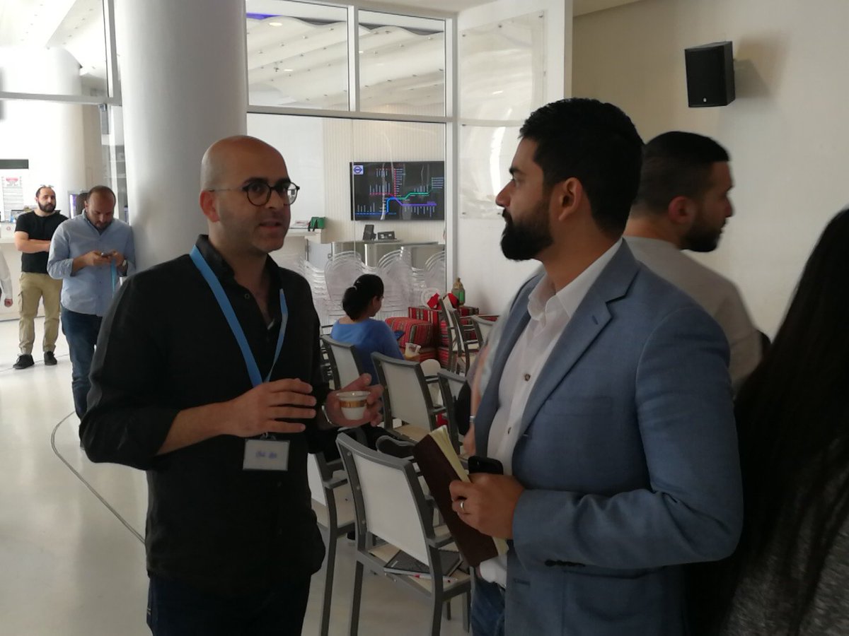 Ziad from <a href="/initiativeMENA/">InitiativeMENA</a> at the #ramadanishapenning event at MCN Hive. With @TwitterMENA.