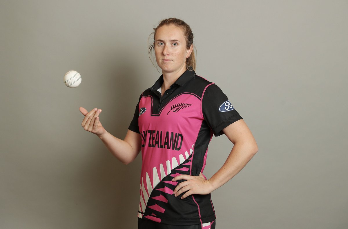 Anna Peterson, defending five runs, keeps her calm to bowl an excellent