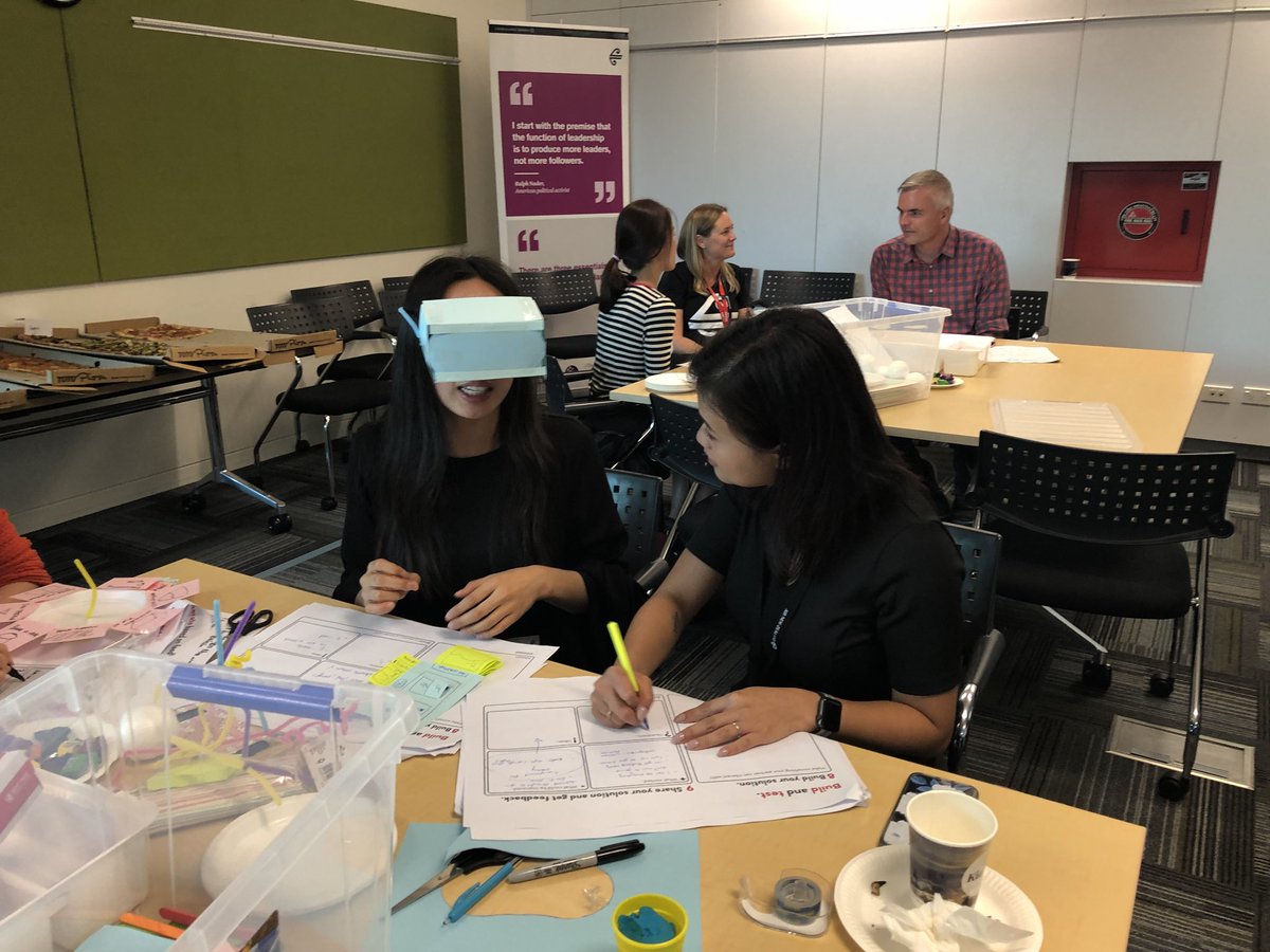 RuthJamesNZ's tweet image. Sharing prototype #DesignThinkingWorkshop