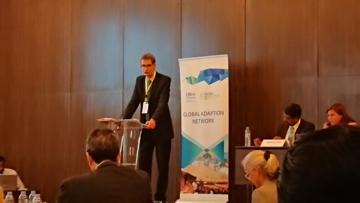 mariluomi's tweet photo. Barney Dickson, @UNEP: This is the first event formally constituted as a contribution to the #TalanoaDialogue. Best form of adaptation is mitigation but also important to address #adaptation and building resilience as part of the Dialogue. #UNFCCC #GANforum https://t.co/p1tWLLwtQV