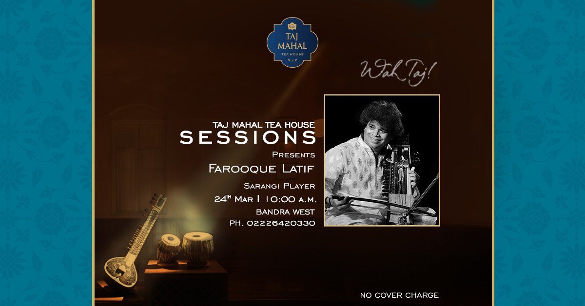 Join us as we continue the festivities of #GudiPadwa with a soulful performance by #Sarangi player, Farooque Latif. The son and pupil of the great Abdul Latif Khan, his command of the instrument is exemplary.
#TajMahalTeaHouseSessions #ClassicalMusic #WeekendPlans #MusicalWeekend
