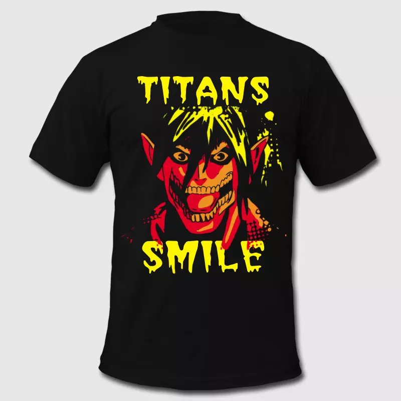 cebuanosblood's tweet photo. grunge of titans smile t-shirt at https://t.co/I9wc1xxXEJ #spreadshirts #aot #AttackonTitan #titan #fashion #clothing #apparel #anime https://t.co/sGpbl5wRgY
