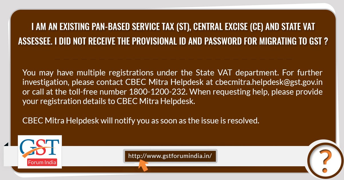 gst_discussion's tweet image. Click on the link to know more migration related faqs:-
bit.ly/2qFGf7G
#gst #gstfaqs #GSTNews