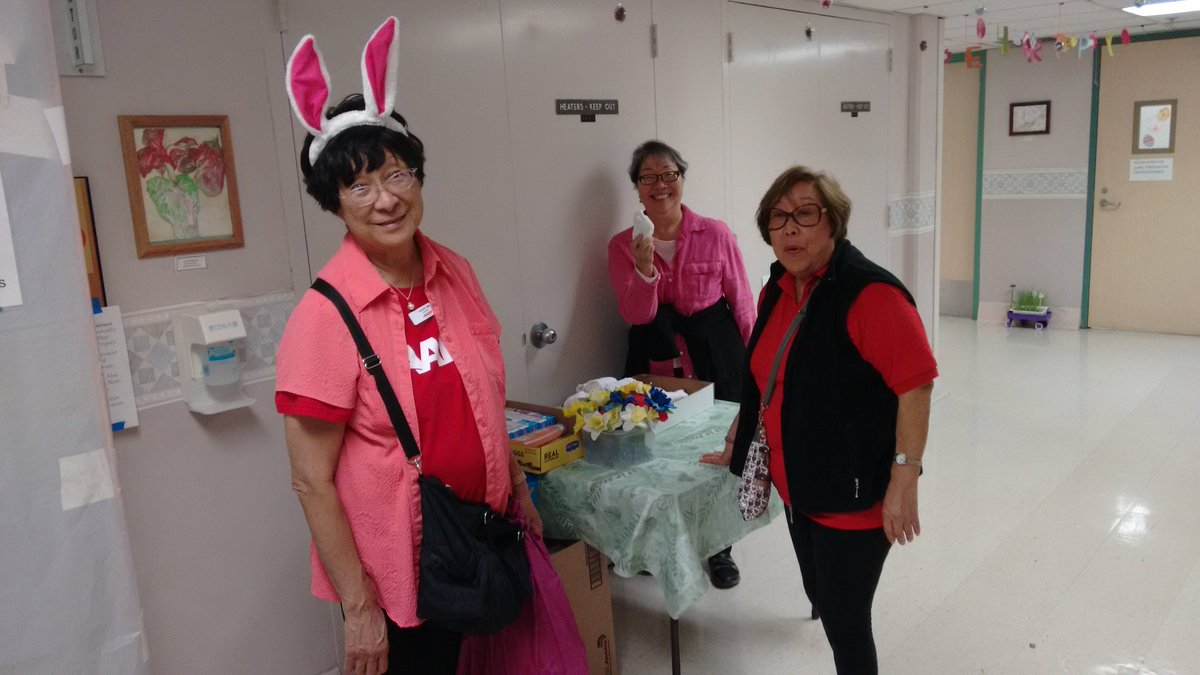 pnish75's tweet photo. Bringing Easter cheer to the Maluhia Nursing Facility.  The smiles on their clients faces made it all worthwhile. @AARPHawaii #AARPHIserv. https://t.co/E5p7LxD9h3