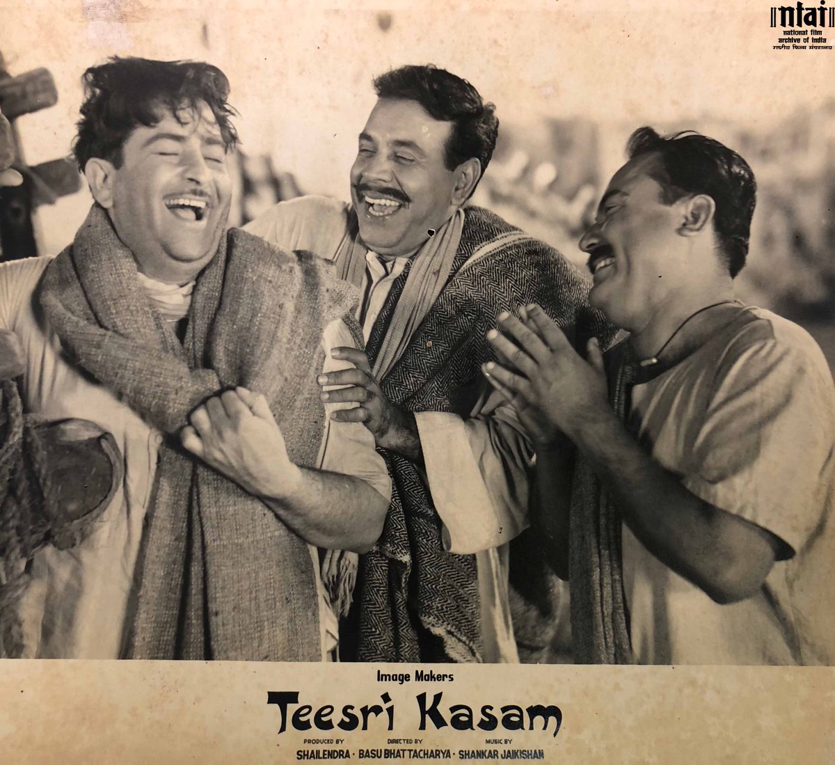 Celebrate #InternationalDayOfHappiness with this delightful, lighthearted moment from #BasuBhattacharya’s #TeesriKasam.  The #National Award winning film is remembered for its sensitive portrayal of human relations and #RajKapoor's performance.