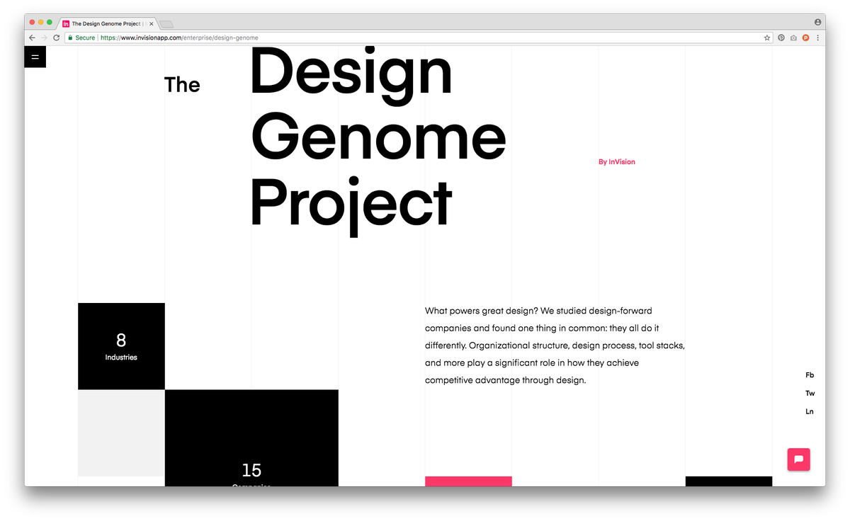 the_awwwesomes's tweet photo. If you'd like to inspire and find out how the biggest, design-forward companies strive for great design adjusted to users' needs checkout this new project by @InVisionApp - Design Genome ๐ https://t.co/H7CILyMxrI #design #inspiration #howtheywork #methodology #DesignGenome #read https://t.co/URHg14eEc6