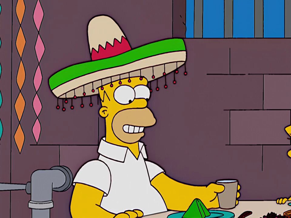 El día que Homero Simpson se volvió mexicano.