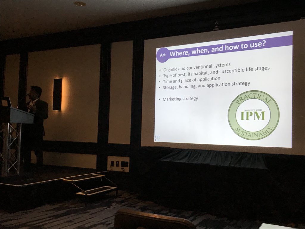 RichardJonesBio's tweet photo. Surendra Dara at #IPMSymposium - microbials are an excellent tool in organic but also conventional production. Letting people know about your IPM practices can be a great marketing message for your crop @calstrawberries @biocontrolsconf @Carol_tgc @AVG_Magazine @IPMSymposium https://t.co/yxbvdlTa7A