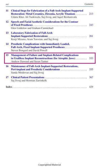 DawoodandTanner's tweet photo. @AndrewDawood &amp; Dr Tanner have contributed a chapter to author @anacapadental of ‘Graftless Solutions for the Edentulous Patient’ book designed to meet the needs of clinicians explaining the rationale &amp; technique for the rehabilitation of fully edentulous patients #edentulous https://t.co/V8L8vEAChs