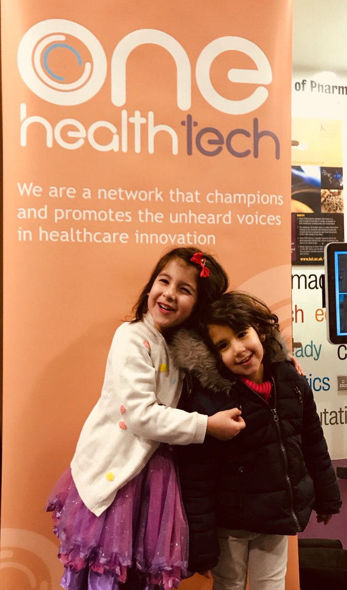One_HealthTech's tweet photo. We get ‘em young! @IndraJoshi10 ‘s munchkins joined her at #studentmedtech panel at the weekend. Some of our biggest supporters! 👩👧👦 #GirlsInSTEM #girlsintech #womenintech #WomenInSTEM https://t.co/tBV0kfO2Q7