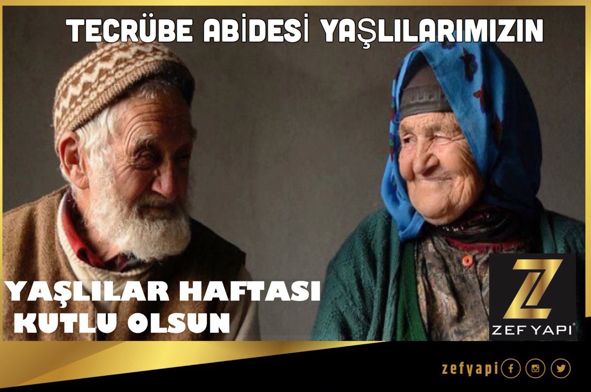 ZefYapi's tweet photo. 18-24 Mart #yaşlılarhaftası Bu vesileyle en değerlimiz olan tüm #yaşlılarımıza sevgi ve saygılarımızı sunar, sağlıklı,mutlu ve huzurlu bir yaşam geçirmelerini dileriz.
#yaslılarhaftası Onlar bizim baş tacımız...#zerafet #estetik #farklı #zef #zefyapı https://t.co/V2MyE9CSpI