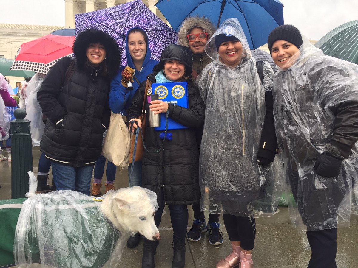 LatinaInstitute's tweet photo. Today, SCOTUS hears oral arguments for NIFLA v. Becerra, a case that examines the constitutionality, of California’s FACT Act, a law that affirms women have the right to not face deception when acquiring reproductive healthcare. We are here to demand #endthelies https://t.co/mdQJg6k97k