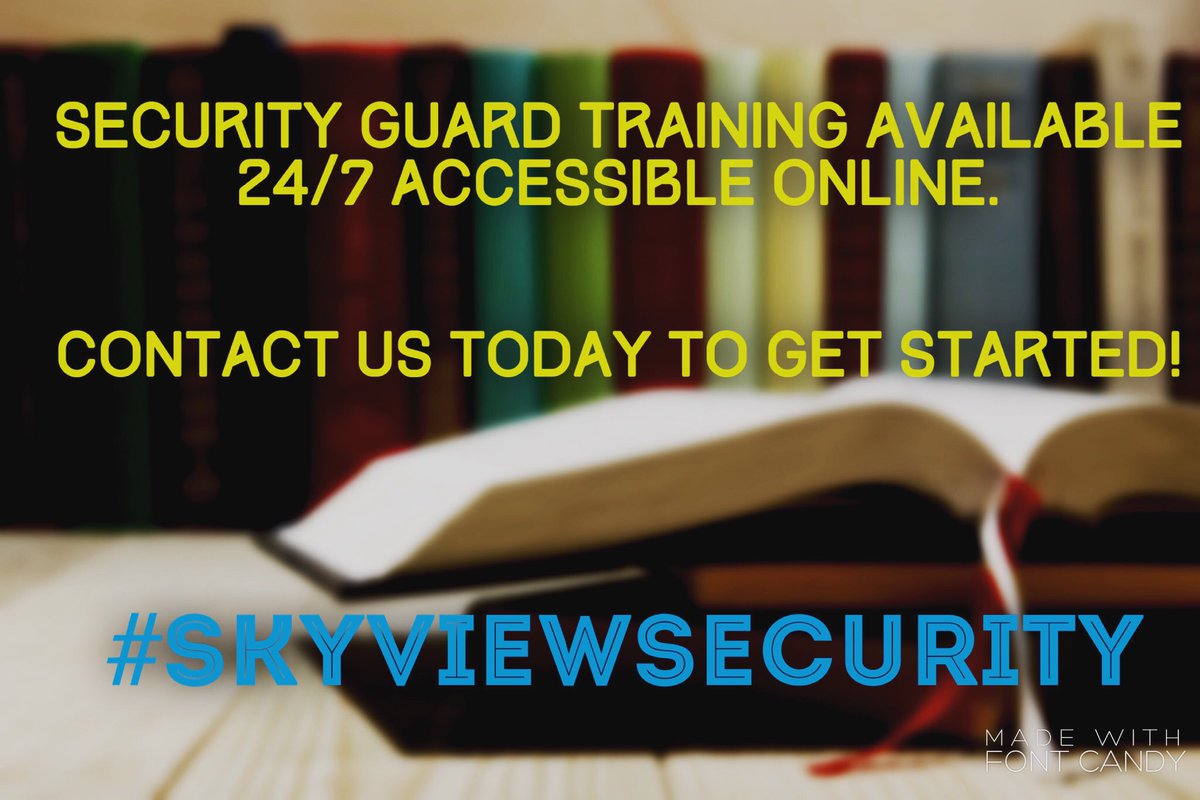 Looking to start new career ? Security training available online that fit your busy schedule. #contactustoday #skyviewsecurity #securitytraining #securityguardtraining #careergoals #securitycompany #gtasecurity #securityagency #condominiumsecurity #corporatesecurity