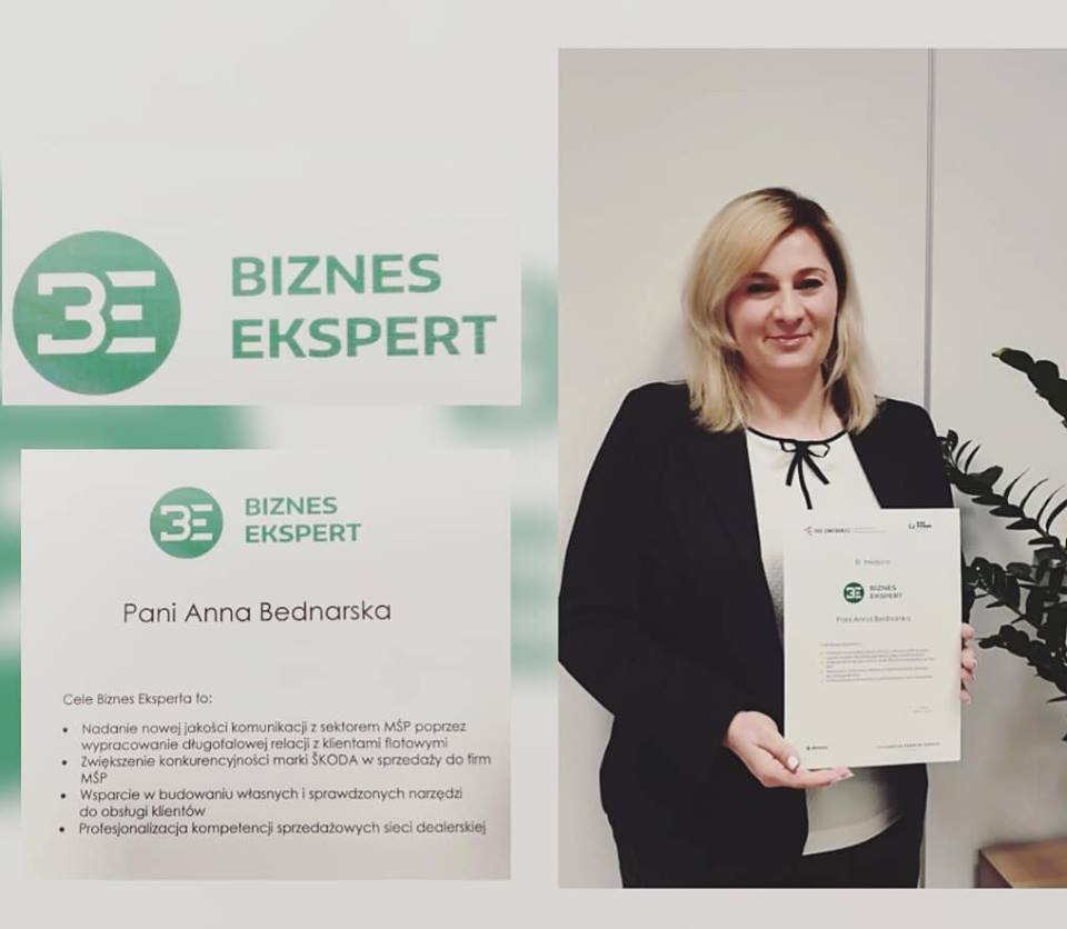 SkodaAutoWimar's tweet photo. Anna Bednarska w pierwszej trójce Biznes Ekspert! 😊 Gratulujemy 👏👍 https://t.co/1RcaxK0bsb