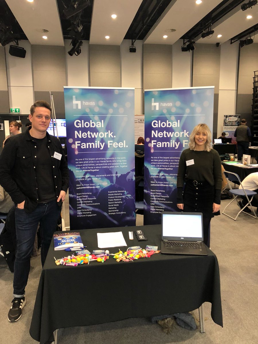 All set up at @UniWestLondon for the #UWLStreetwise jobs fair. Come say hey and find out how you could join our #HavasFamily! #HavasTogether #UWLJobsFair