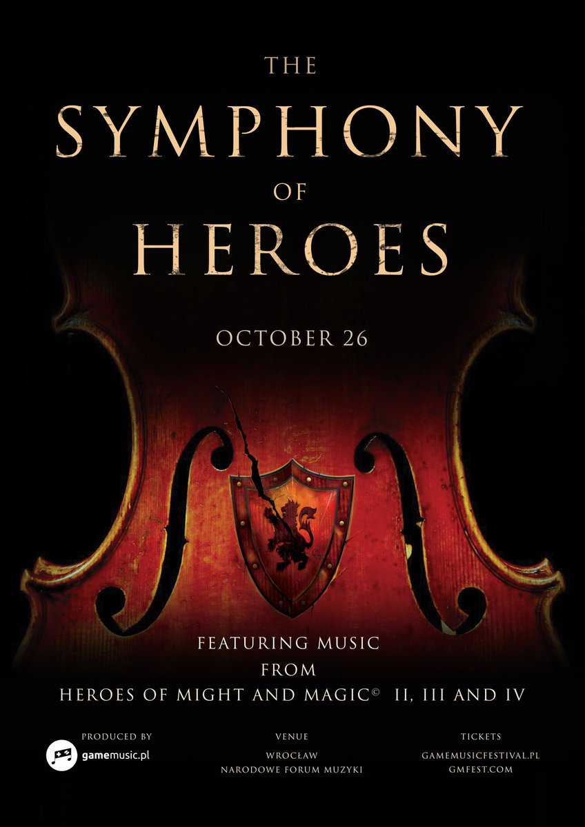 gamemusicpl's tweet photo. Astrologowie ogłaszają kolejny rok The Symphony of Heroes - pierwszym z czterech koncertów Festiwalu będą melodie z kultowej serii Heroes of Might and Magic. ➡️https://t.co/44sE8vhNi8! ⬅️ #gamedev @UbisoftPL #Polska #VGM #koncerty https://t.co/iBX3ClmpbR