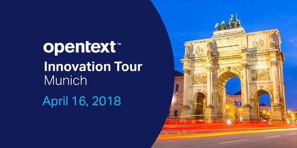 ot_kmontgomery's tweet photo. #OpenText Innovation Tour brings together leaders, experts, and customers for a 1-day must-attend event focused on #digitaltransformation, #EIM, #AI, #Cloud  Join us in Munich on 16th of April. https://t.co/9TXT7db7a9 https://t.co/YLLkVD0vak