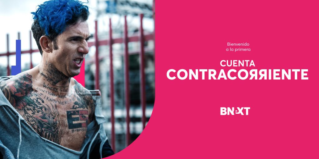 yourbnext's tweet photo. ¡Os presentamos la Cuenta Contracorriente de Bnext! ¡Muy pronto tendréis más sorpresas! Wait, ¿ese es @josefajram? https://t.co/5nvFwe0vt0