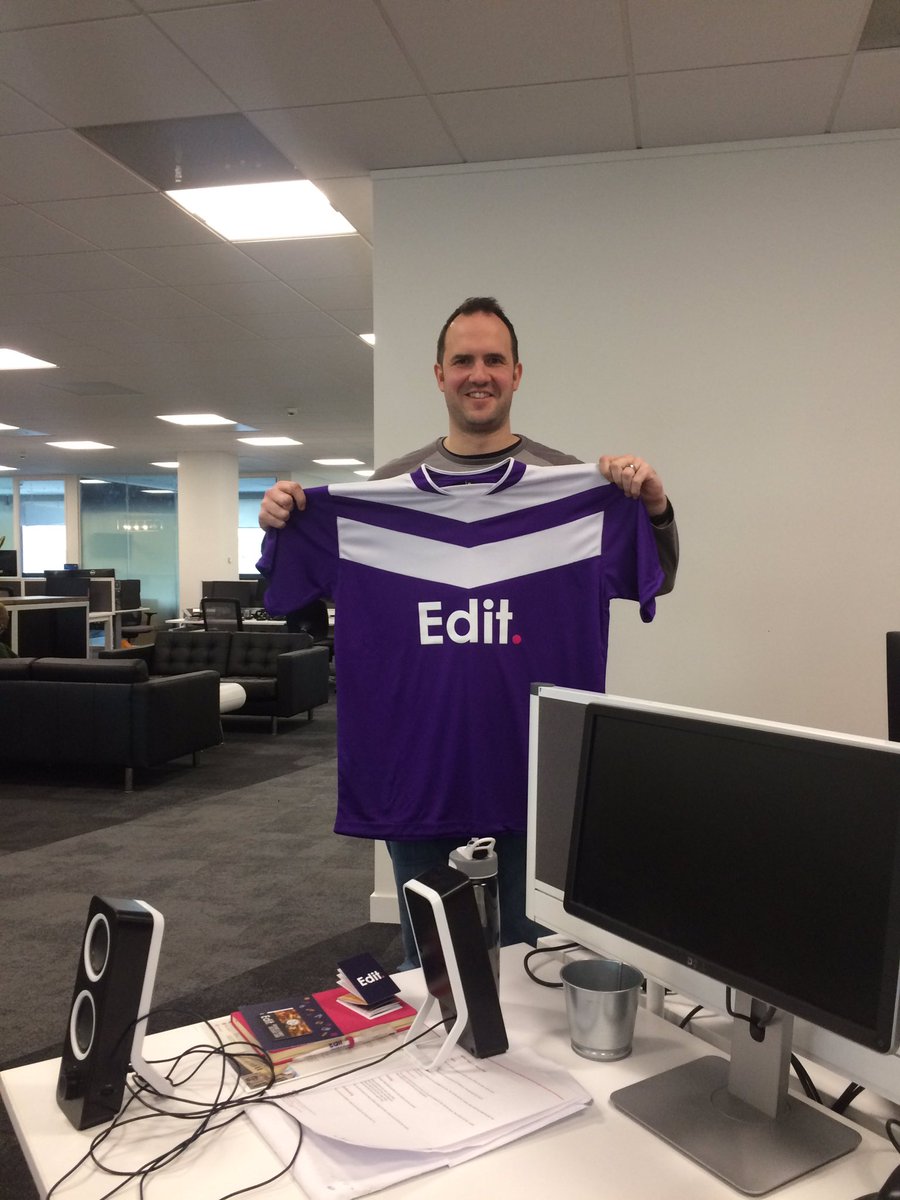 rbirtie's tweet photo. There's a lot of noise regarding @edit_agency at the mo and rightly so BUT the real news is that of Edit's footy teams new kit arriving (modelled beautifully by @R1BenBriggs) #BootsBackOn https://t.co/OLRsJWKeA0