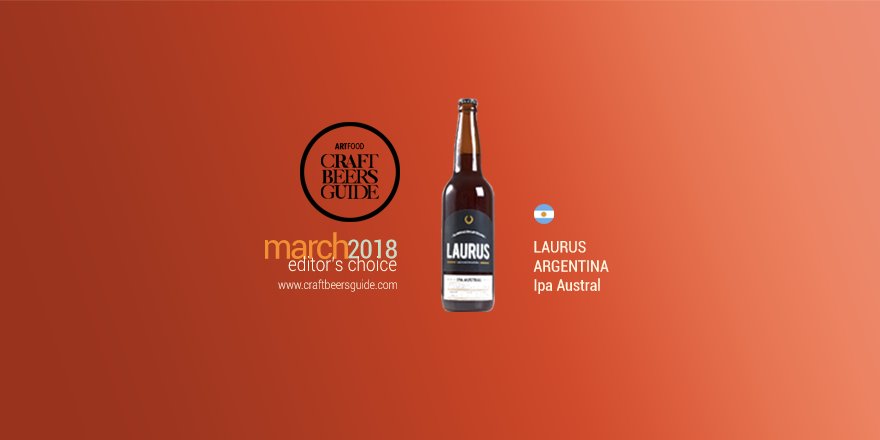 CraftBeersGuide's tweet photo. from Argentina @CervezaLaurus is one of the craft beers recommended in March 2018 by Craft Beers Guide ArtFood the IPA Austral rocks!!!! #craftbeers #craftbeer #cervezasartesanales #cervezasartesanalesargentinas #lauruscervezaartesanal #laurus #craftbeersguide #ipa #ipaaustral https://t.co/XuSTAt7kfn