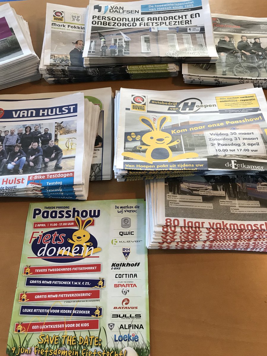 Focusreclame's tweet photo. Het voorjaar is begonnen!  H-a-h folders en kranten spelen, ook in het digitale tijdperk,  een belangrijke rol in de mediamix. https://t.co/6VNv6t7T7j