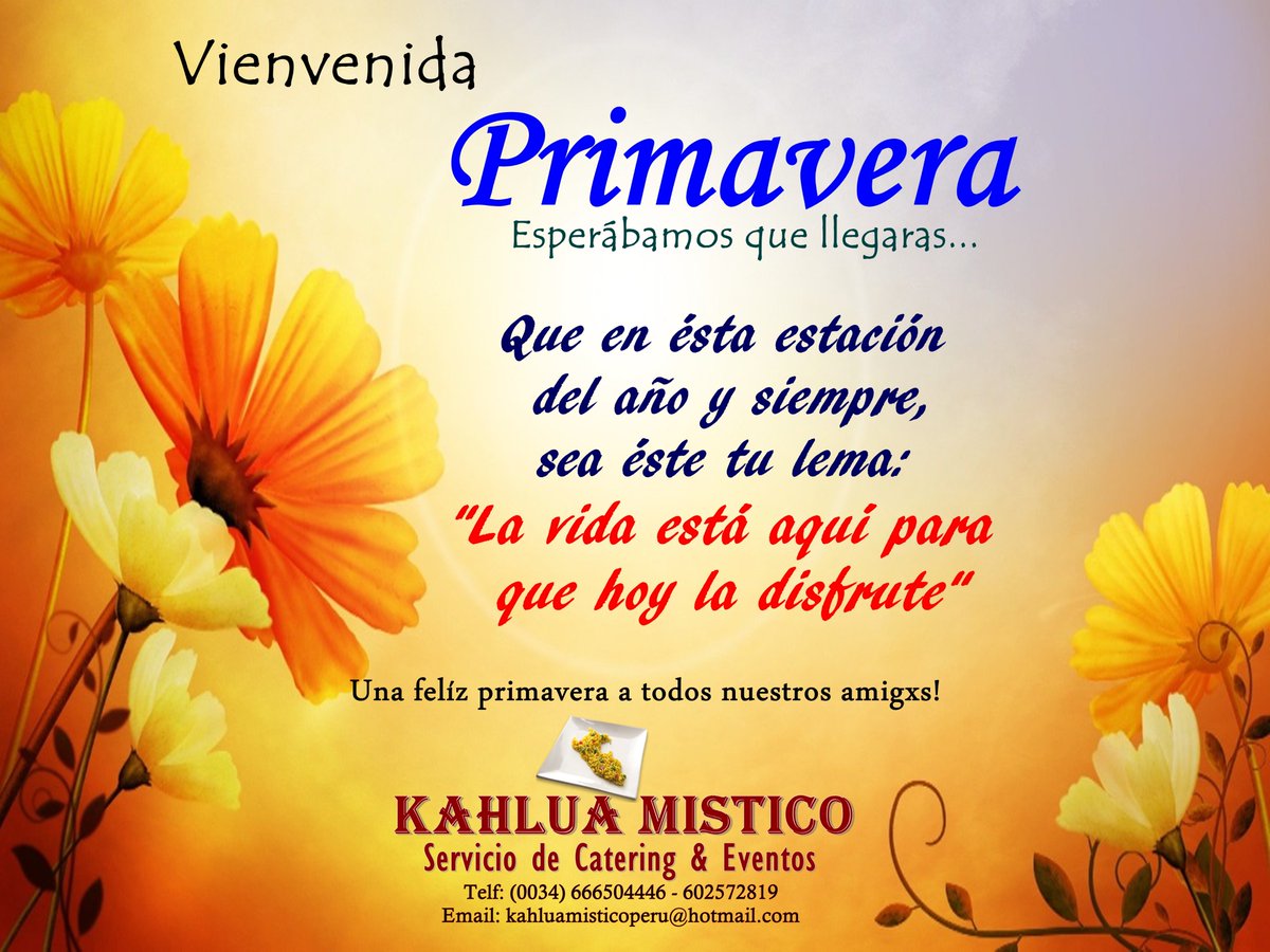 jaroni9's tweet photo. Que tengan una feliz #primavera2018 y un #DiaInternacionalDeLaFelicidad! https://t.co/732Ueh1knJ