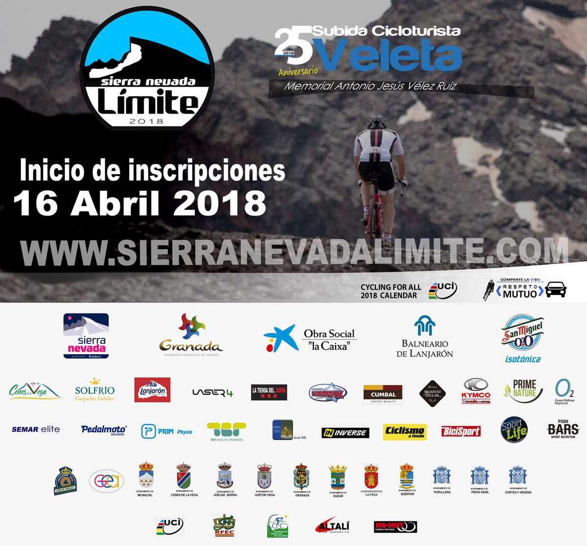 Fecha para anotar en calendario. Muchas novedades en la próxima edición #SierraNevadaLimite
Toda la info en sierranevadalimite.com